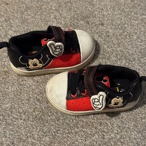 Disney Mickey Mouse Kids Shoes - Red and Black Size 4